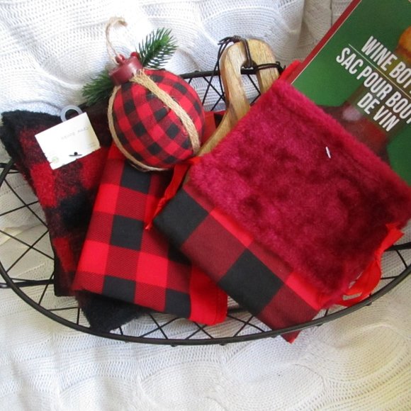 Hand made Other - Buffalo Plaid Hostess Gift Basket
